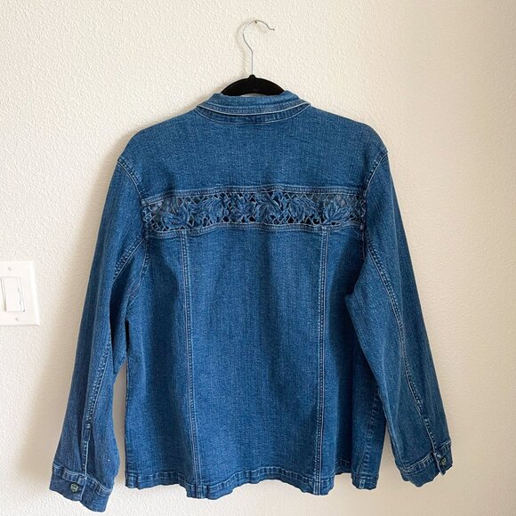 Draper’s & Damon’s Soft Stretch Denim Embellished Jacket - Picture 3 of 8